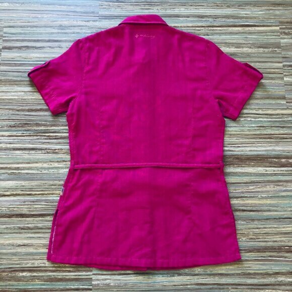 McKinley Doria Short Sleeve Shirt Top Sun Protect Dry Climate Travel Hiking - Picture 6 of 9